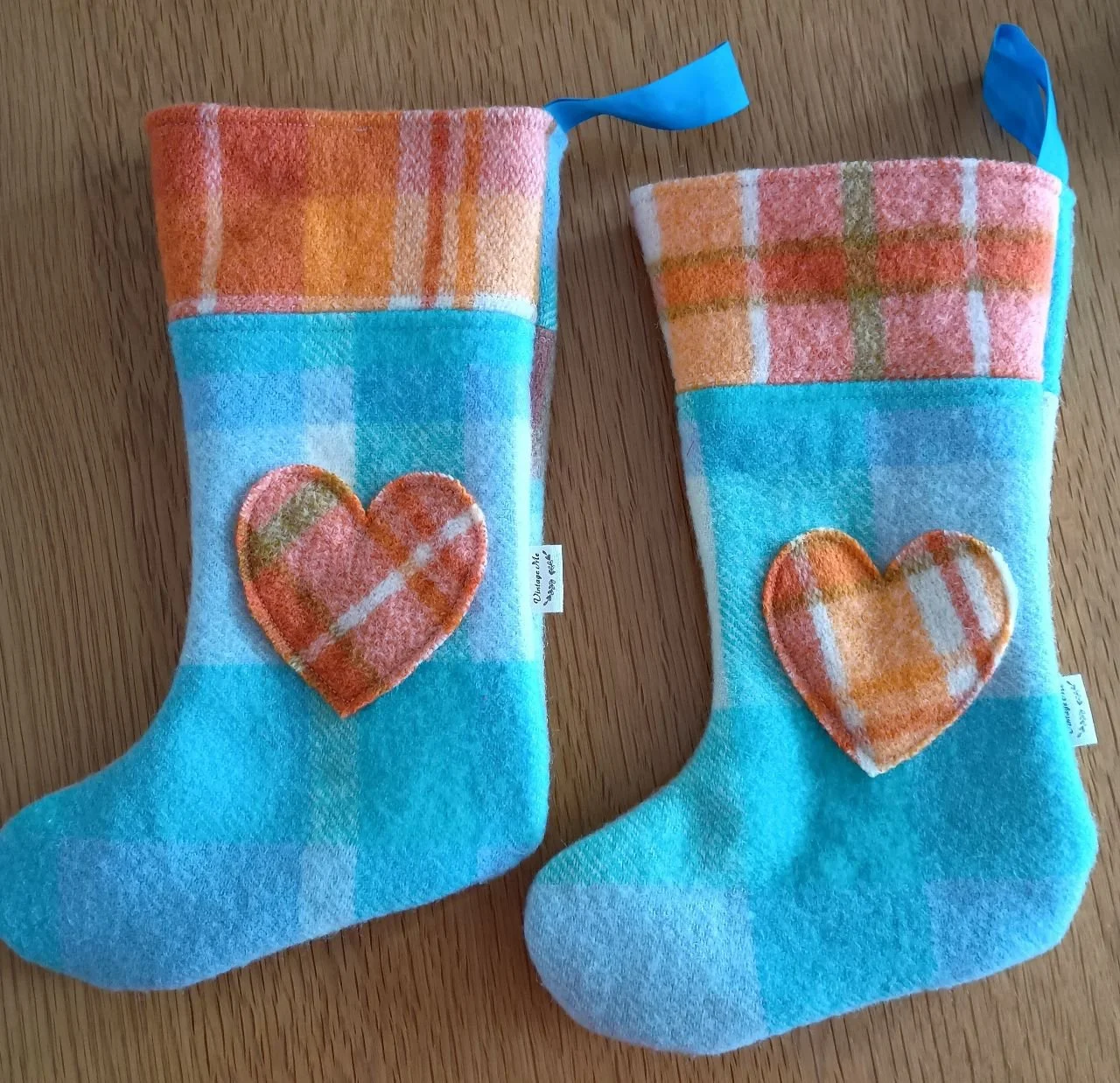 Vintage Wool Christmas Stockings
