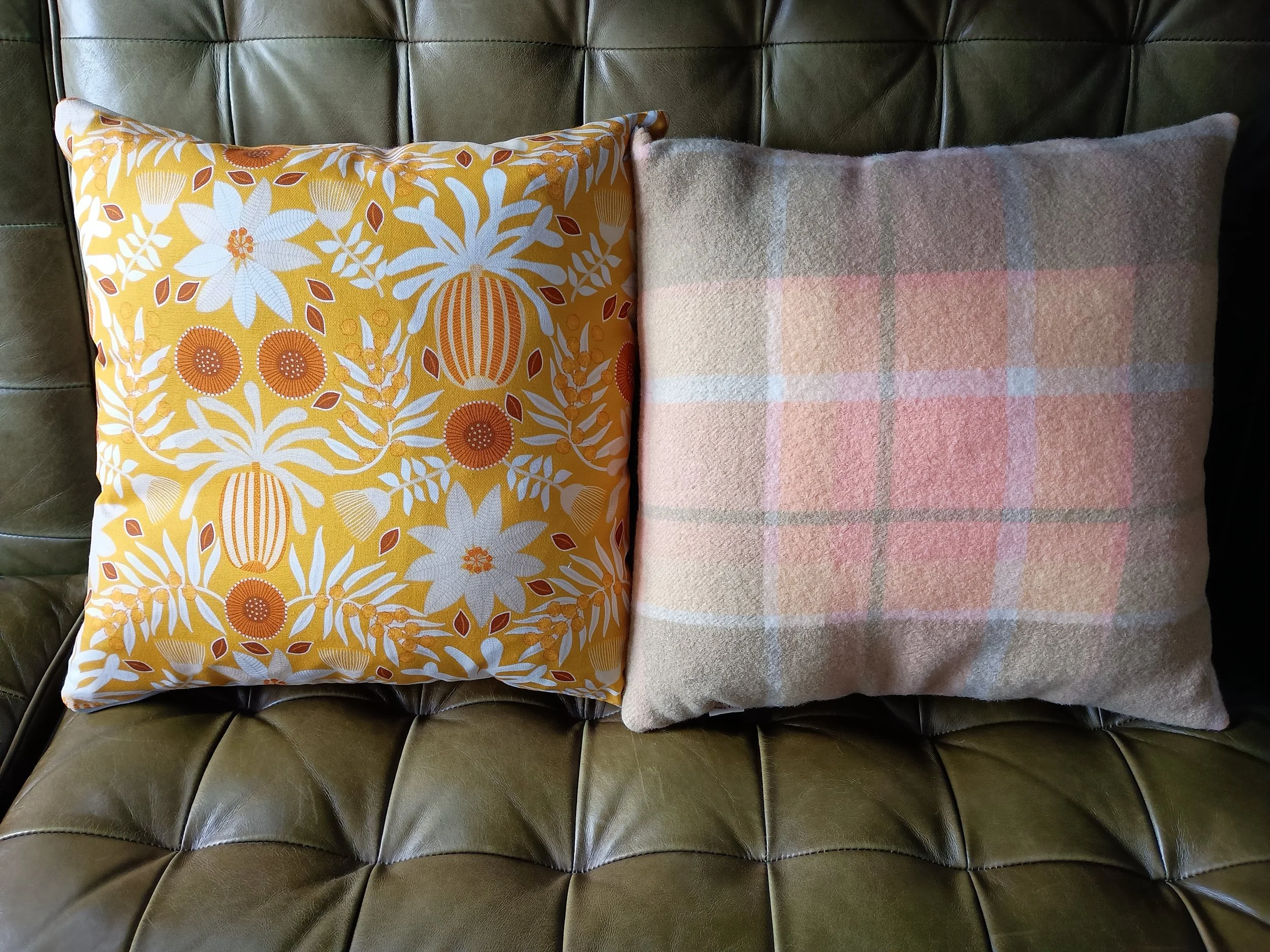 Vintage Wool + 100% Cotton Cushion Covers