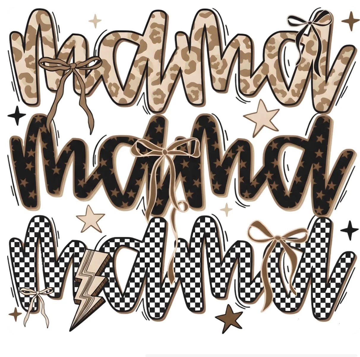 Mamma Camo Stars T-Shirt