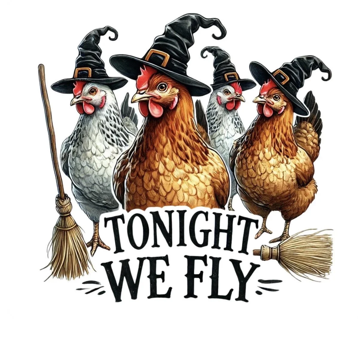 Tonight We Fly - Chickens T-Shirt