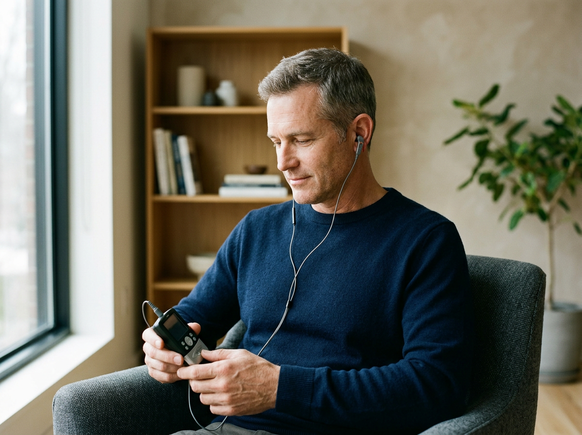10 Twenty-min Alpha-Stim Treatments for anxiety/insomnia