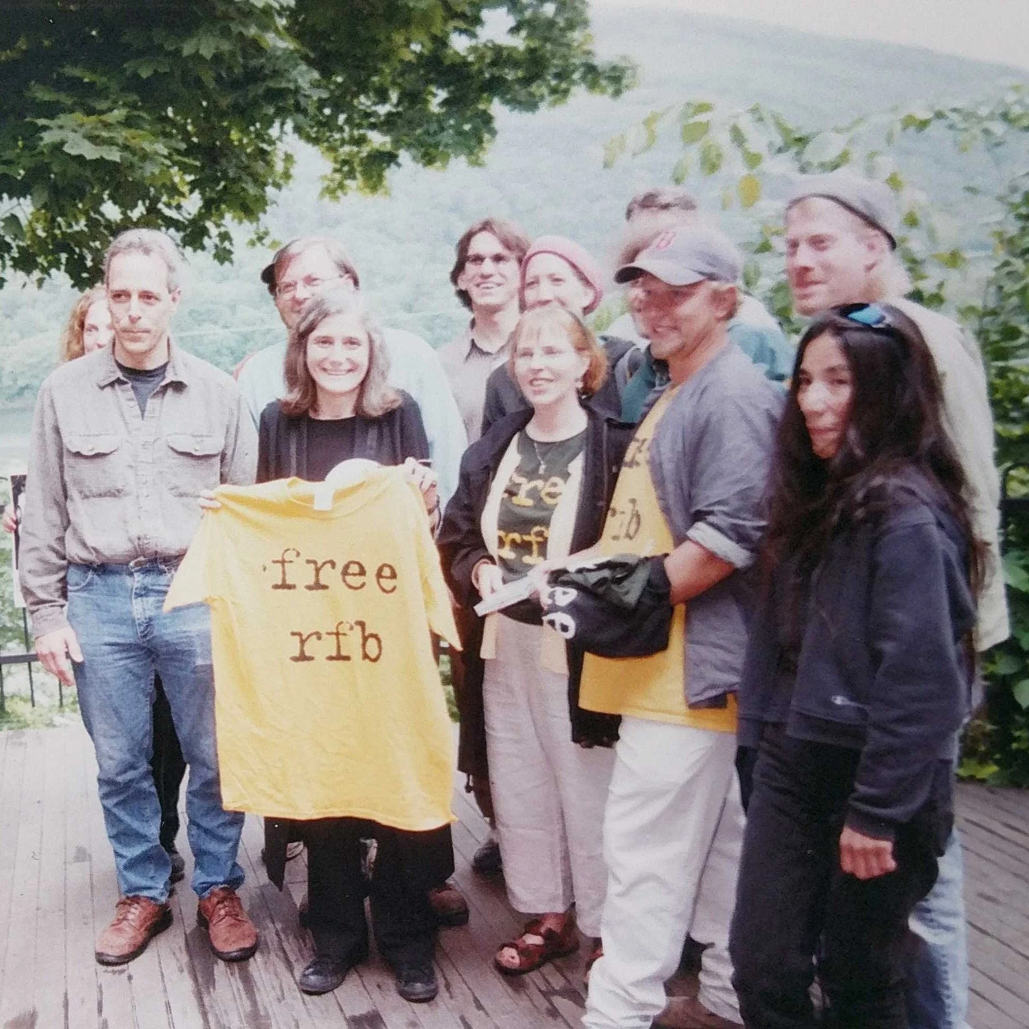 When Amy Goodman visited radio free brattleboro. 
Pictured:
Larry Bloch 
Sara Longsmith 
Steven Twiss
David Longsmith 
Frederic Noyes
Camilla Goodwyn
Maria Dominguez
Robin Johnson