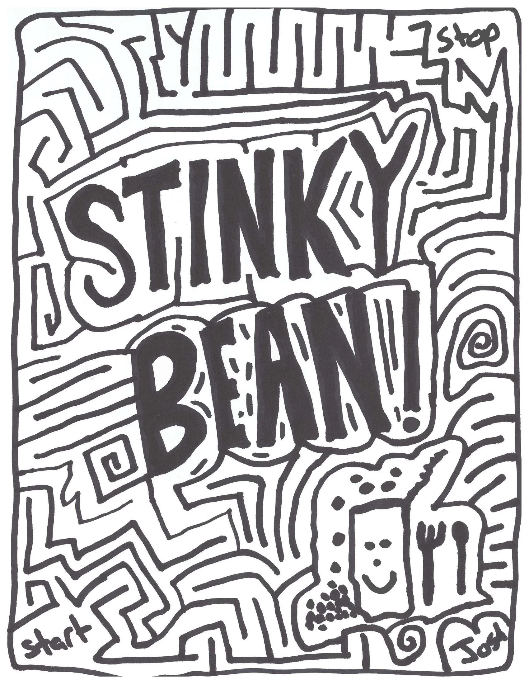 🫘 Stinky Bean | Hand-Drawn Maze As Seen on YouTube!