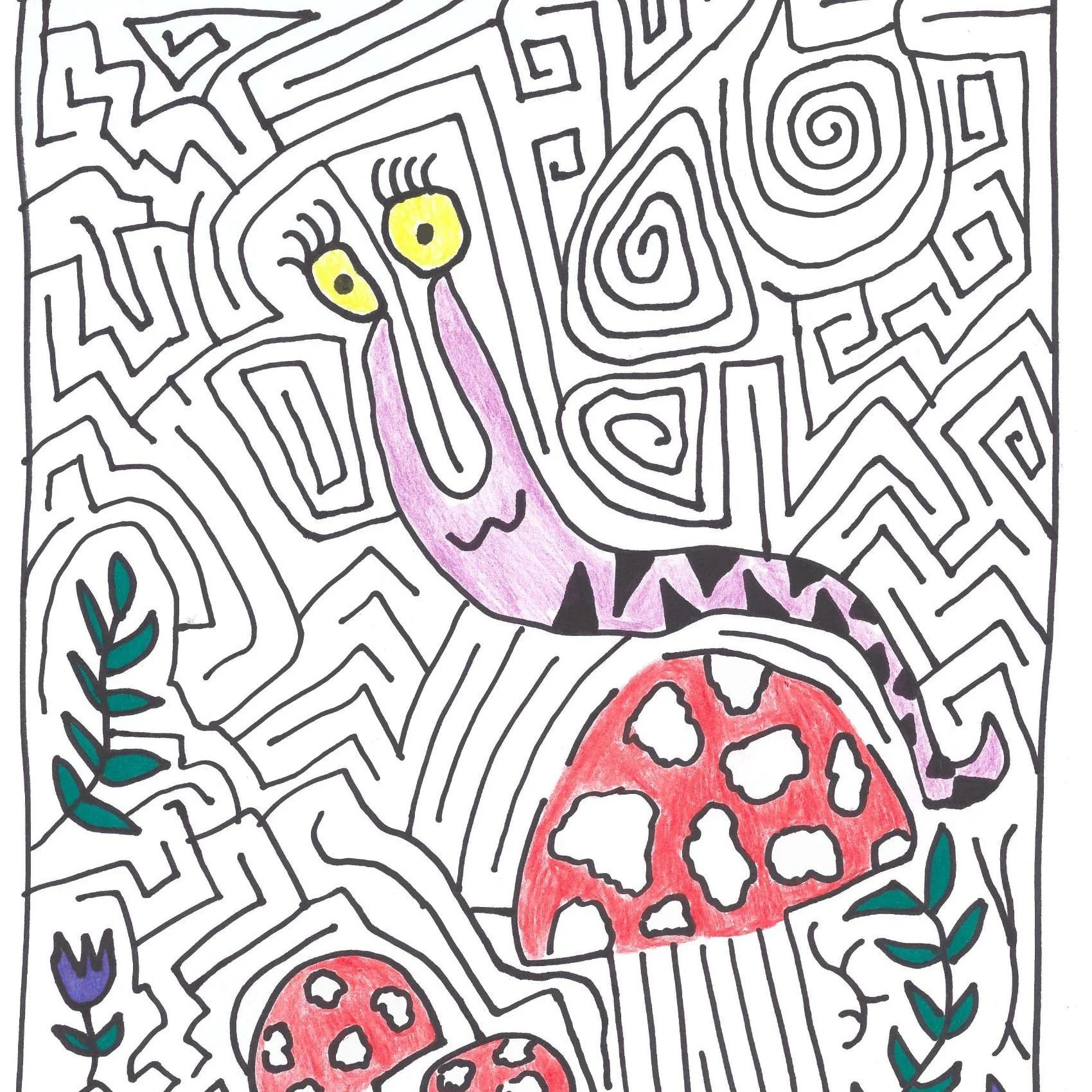 🐌 Whistling Slug | Hand-Drawn Maze As Seen on YouTube!