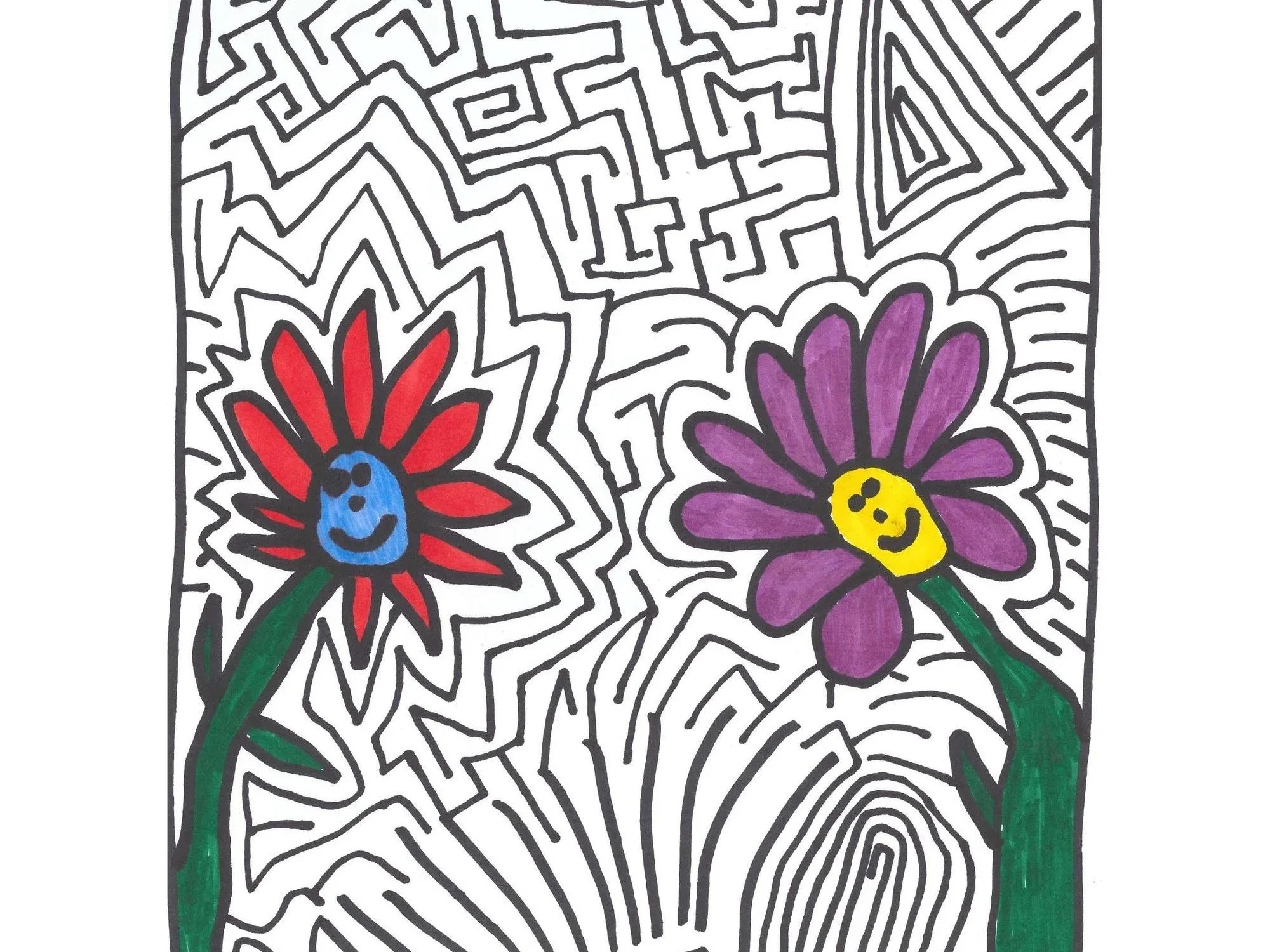 🌸 Flowers | Hand-Drawn Maze As Seen on YouTube!