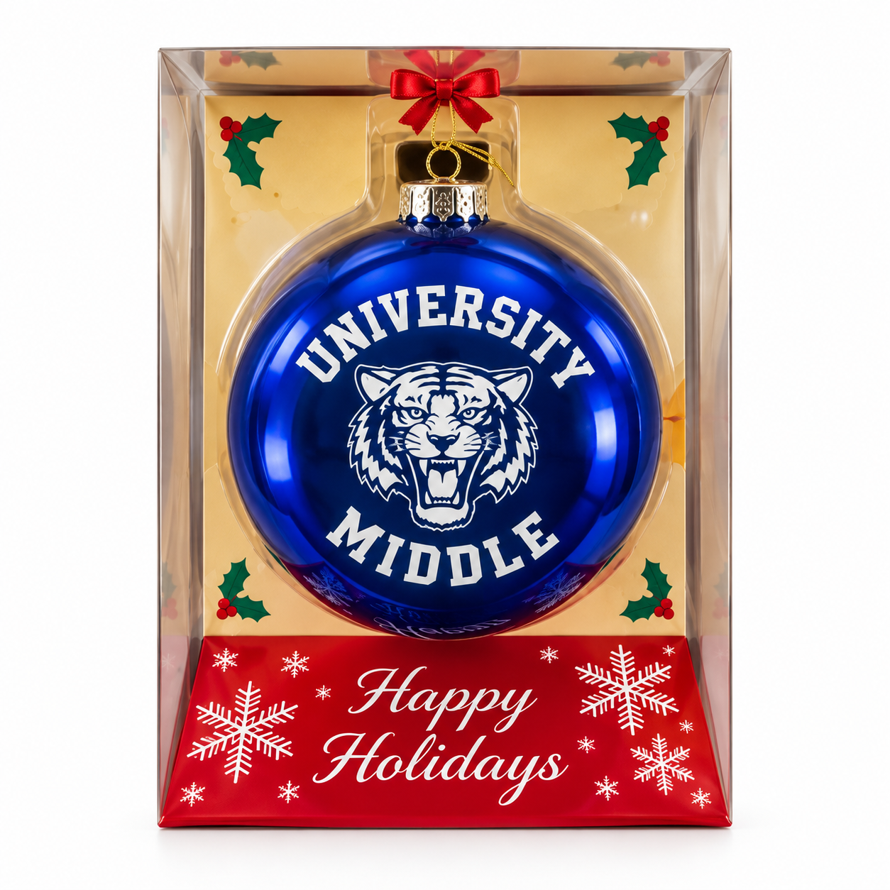 University Middle Tigers Holiday Ornament