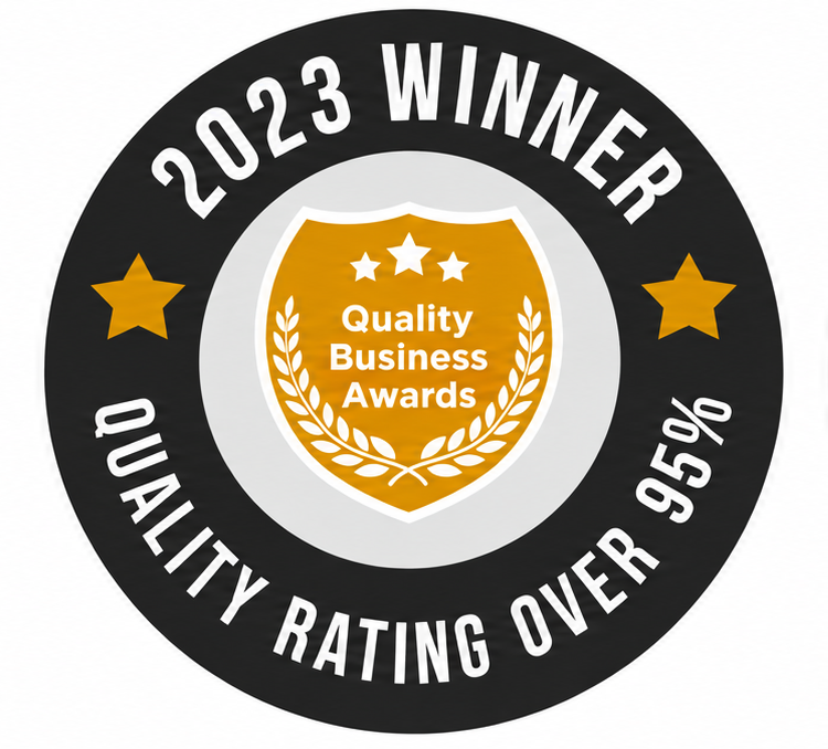 2023 Quality Business Award winner badge recognizing Mary Purdy Photography.
