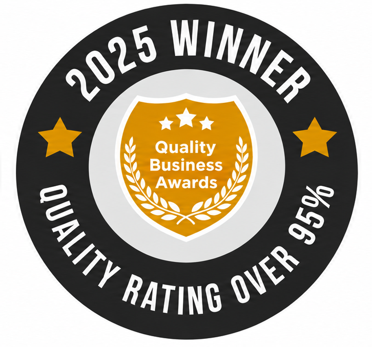 2025 Quality Business Award winner badge recognizing Mary Purdy Photography.