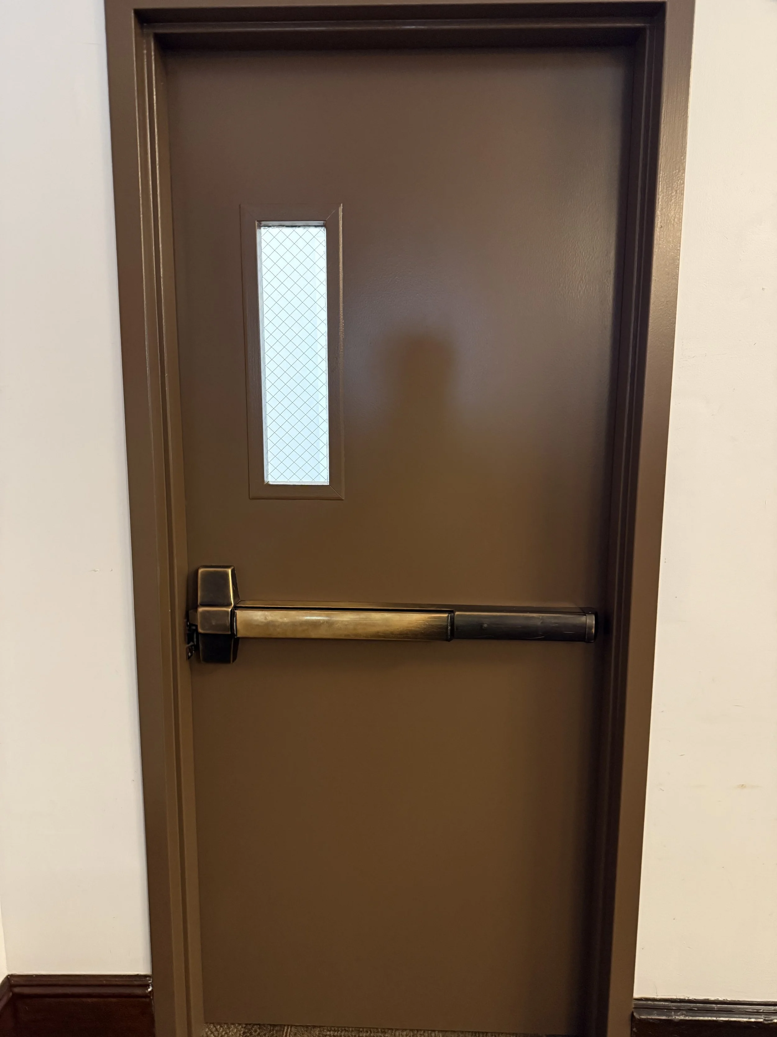 Fire-Rated Door Installation
Installation of a new commercial fire-rated door and frame.