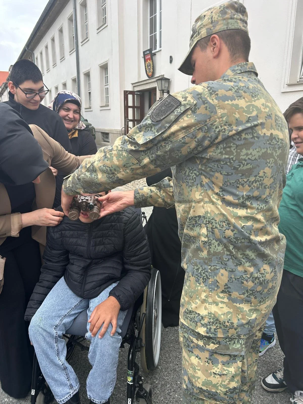 Besuch beim Militär 