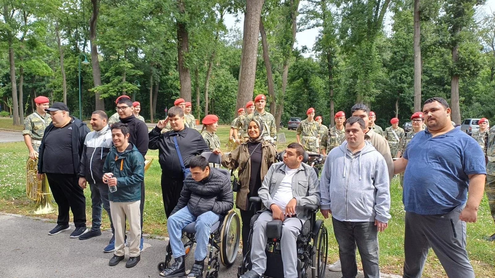 Besuch beim Militär 