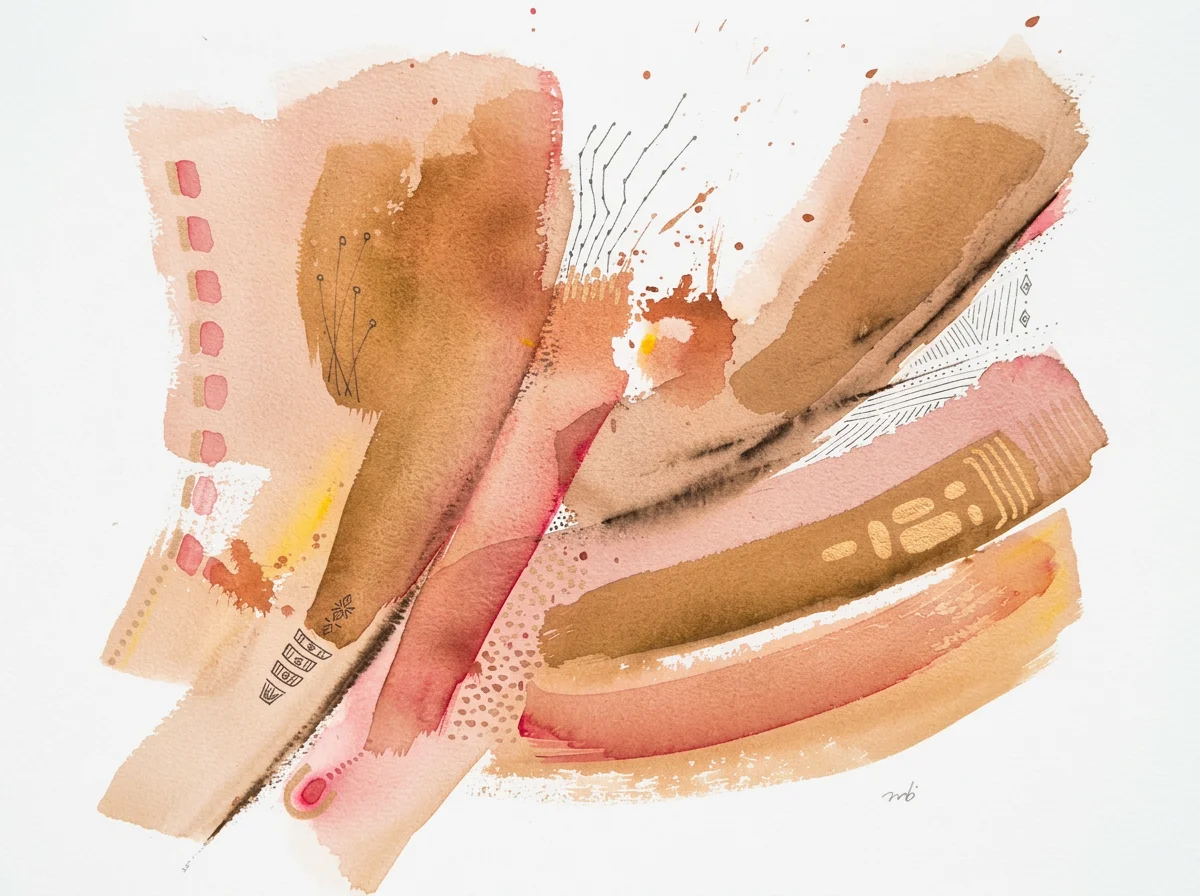 YvyMbe #25  Original Watercolour Painting    40 x 30 cm
