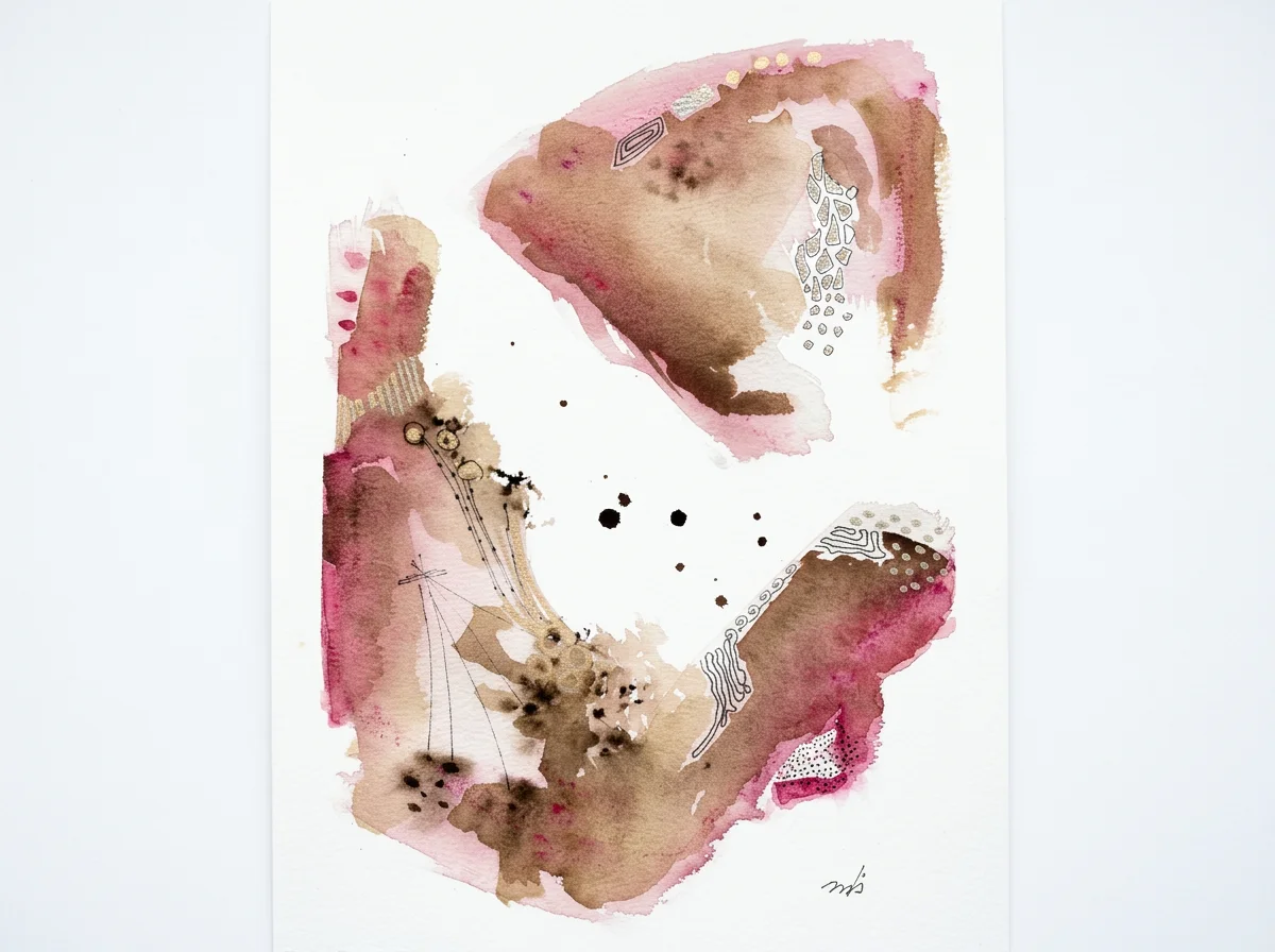 YvyMbe #24  Original Watercolour Painting    20 x 30 cm