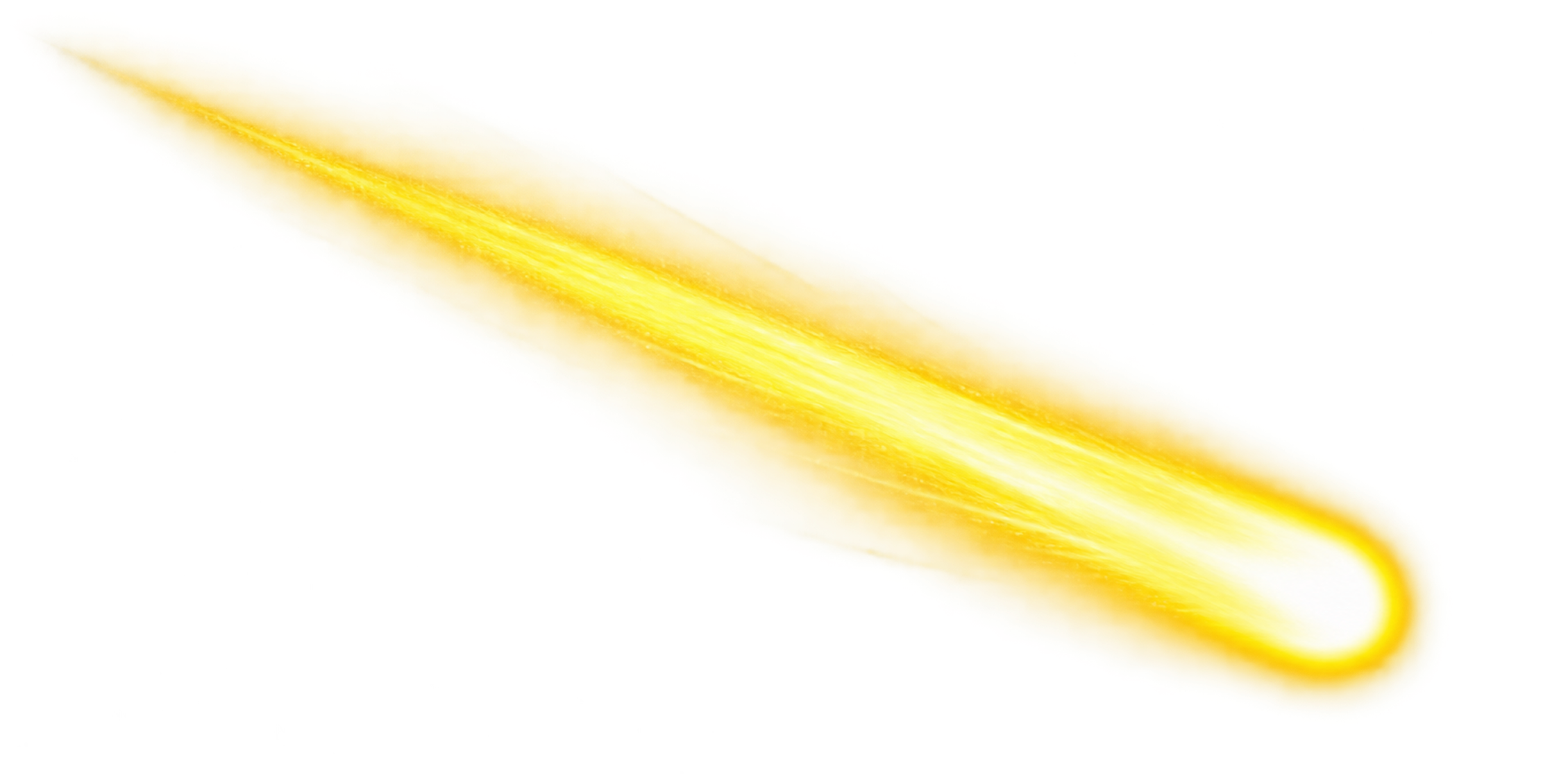 Glowing yellow-orange streak of light sweeping diagonally across a vivid red and yellow background