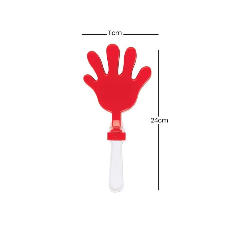 Medium size  custom hand  clapper with a  printed palm