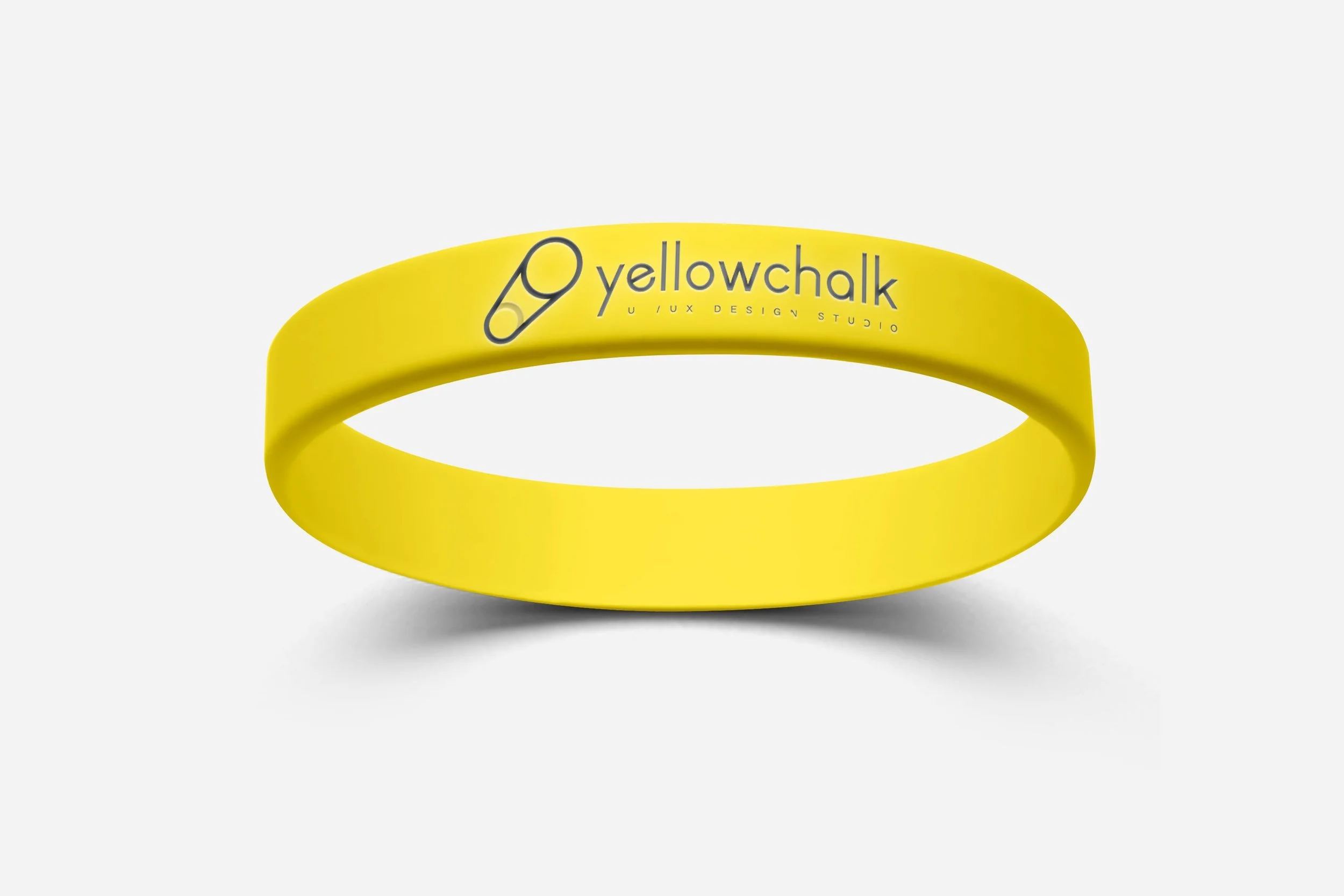 Silicone wristband printed on one side only