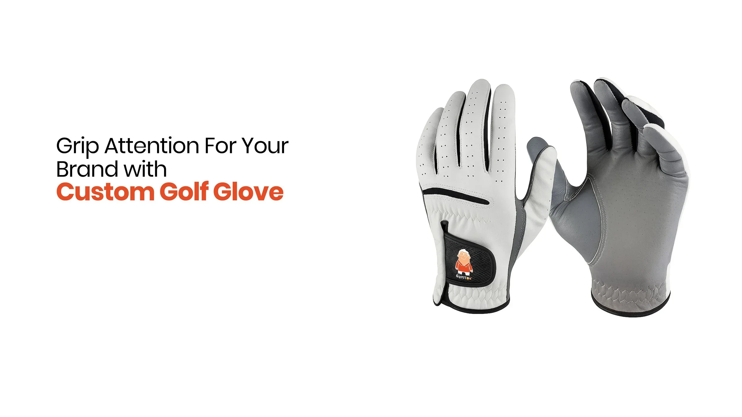 Custom leather golf glove with branded logo, golf accessory for corporate golf days and tournaments, Malaysia