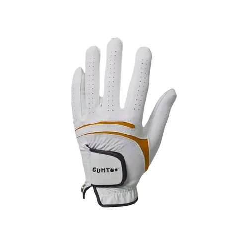 Medium size custom golf glove for standard adult hands, unisex leather glove with velcro strap, Malaysia