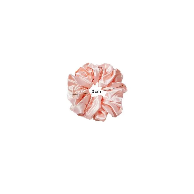 Small size custom scrunchie shown flat