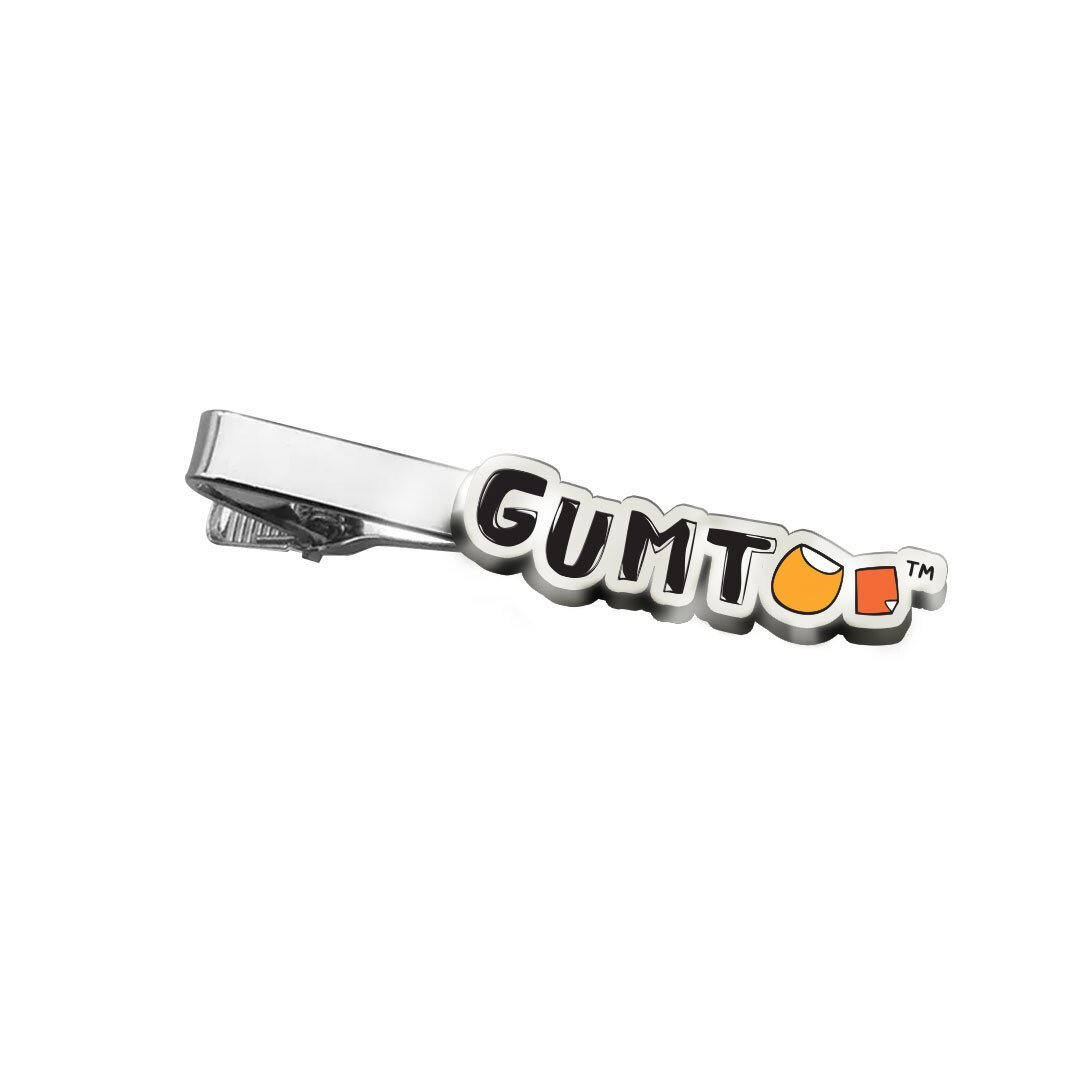 2D custom tie  pin with a flat  printed design