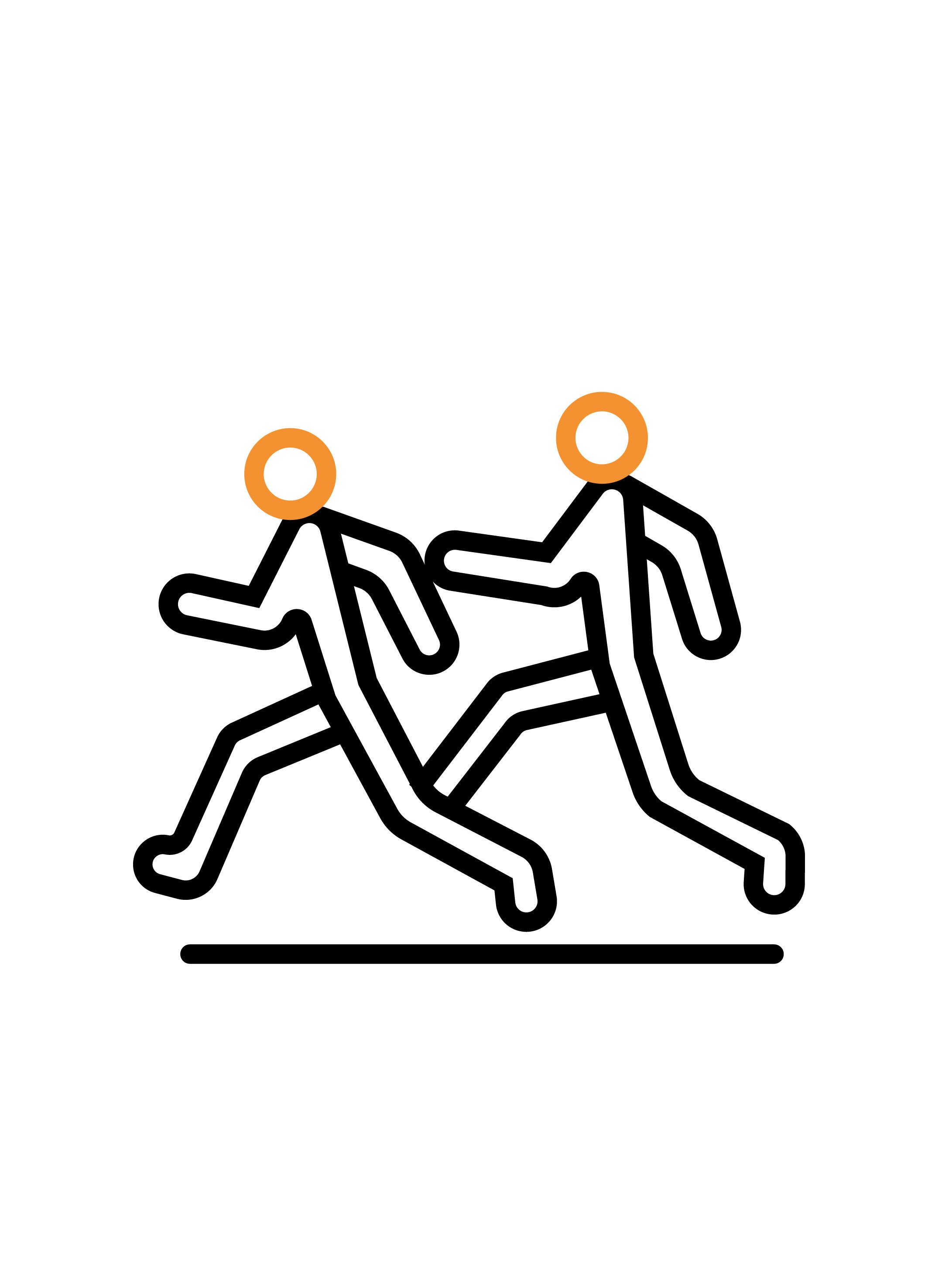 Illustrated icon of a custom bandana for a marathon or running race
