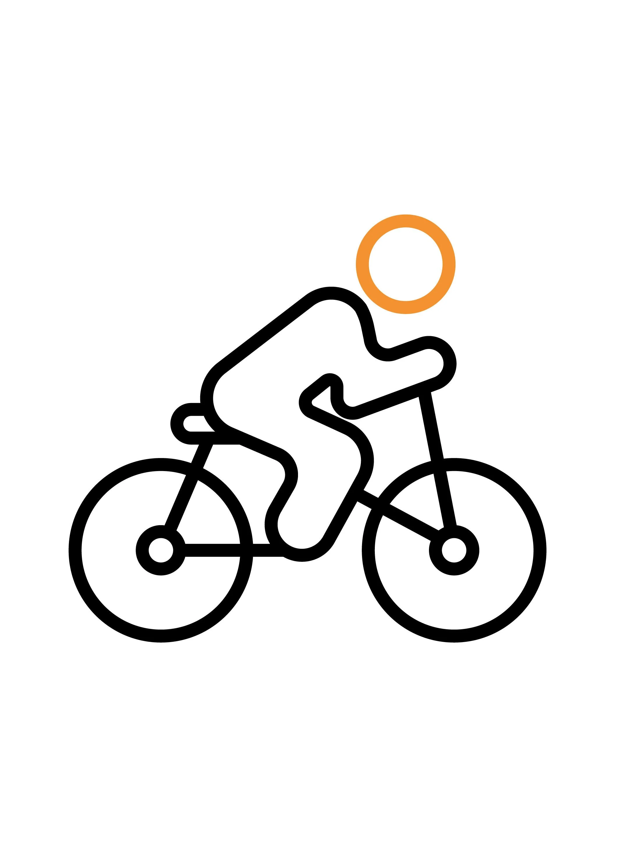 Illustrated icon of a custom bandana for a cycling event