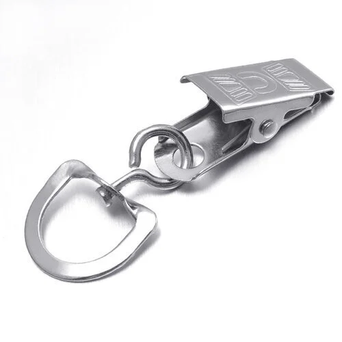 Silver bulldog clip attachment for a custom lanyard
