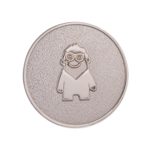 Smooth coin edge with a plain unpatterned rim