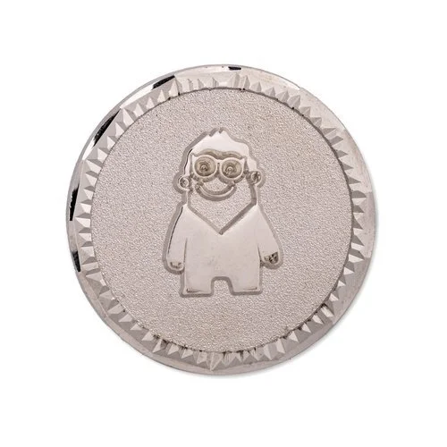 Scale coin edge with overlapping scallops around the rim