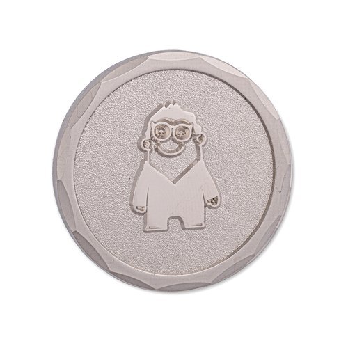 Curve wave coin edge with a rounded ripple around the rim