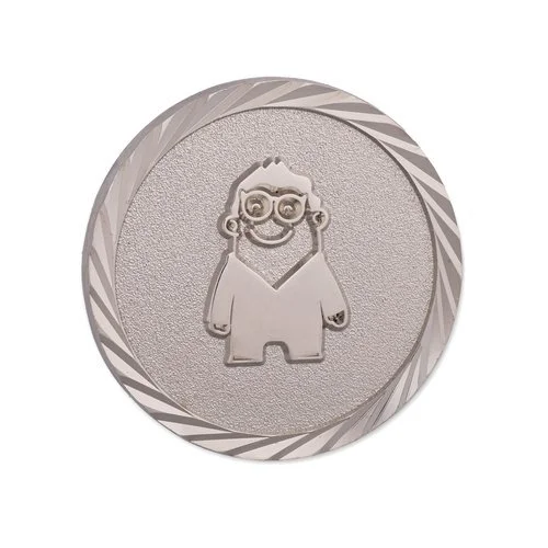 Oblique coin edge with slanted grooves milled around the rim