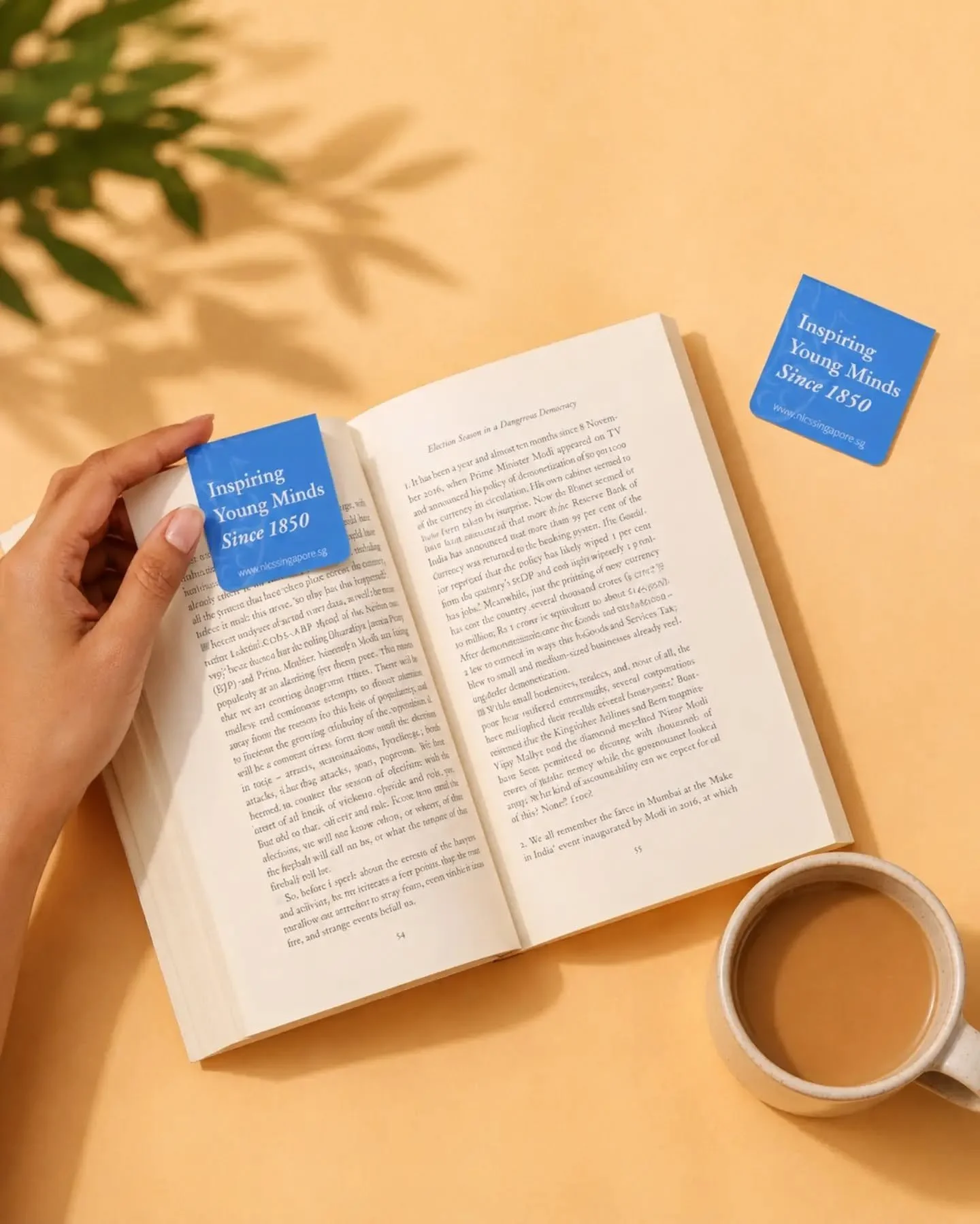 Hold your place with purpose. 📖✨

These custom magnetic bookmarks made for Raffles Institution ("Inspiring Young Minds Since 1850") are practical, lightweight, and built for daily reading. Snapping securely over the page without slipping o