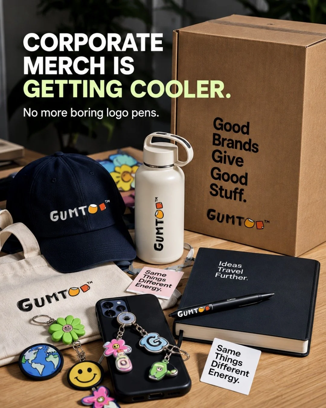 Corporate gifting has officially evolved. 🚀✨

The era of boring logo pens is over. Today's workforce demands merchandise with genuine personality and high everyday utility. When 63% of Gen Z prefers apparel and 57% lean towards fashion accessories, 