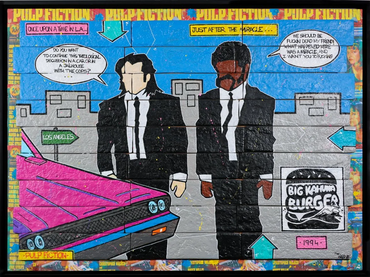 “After the Miracle”, 83 × 60 cm | 24 assembled bricks on wood | Original Artwork | 2025

