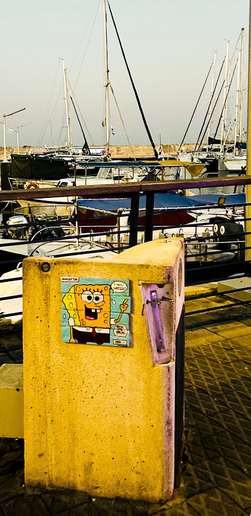 "I need water", Jaffa Port, Tel Aviv, 2025

