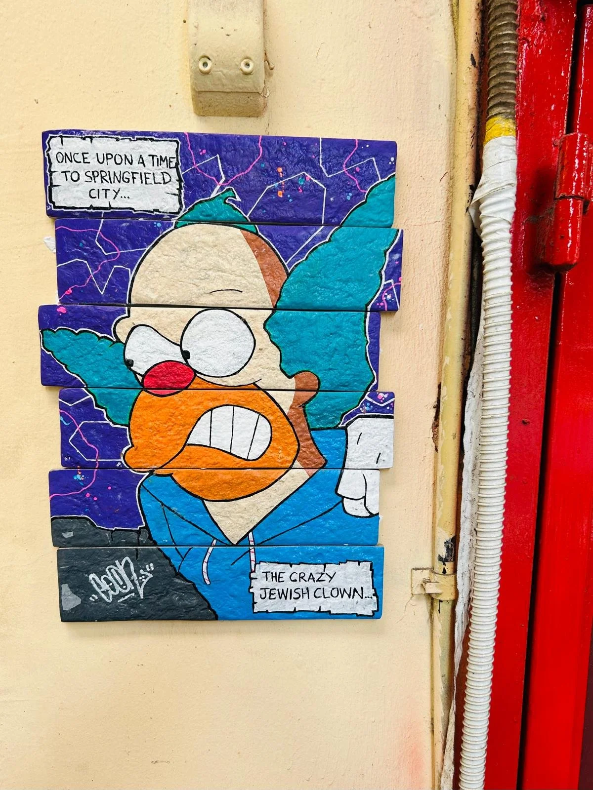 "The Crazy Jewish Clown", Shuk Ha'Carmel. Tel Aviv, 2024