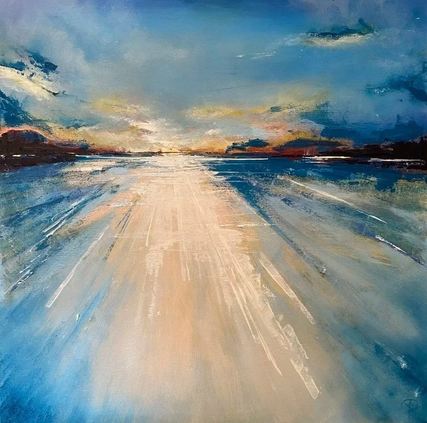 LUSKENTYRE 2: 
Oil on canvas board: (SOLD)