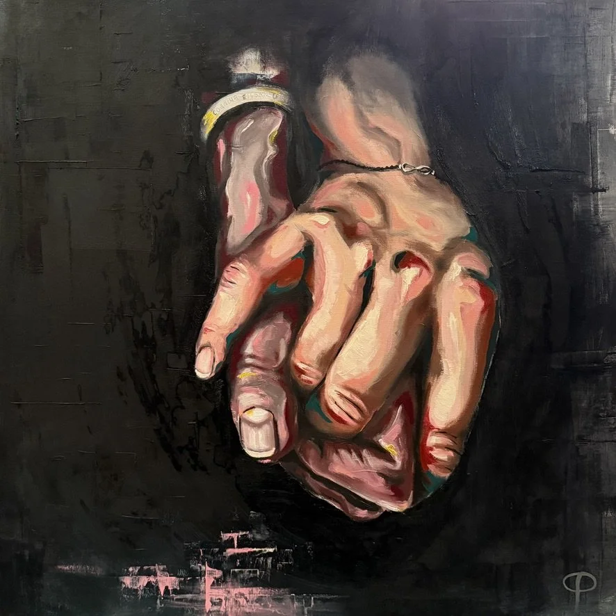 HANDS 2:
Oil on Canvas: 60 x 60cm (NOT FOR SALE)
