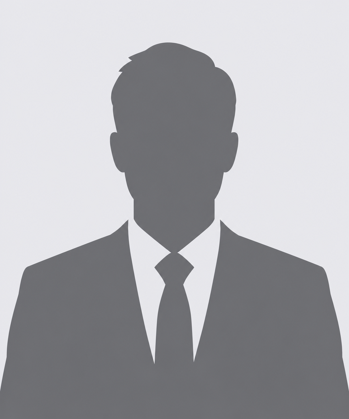 Neutral silhouette for a fictional adviser concept