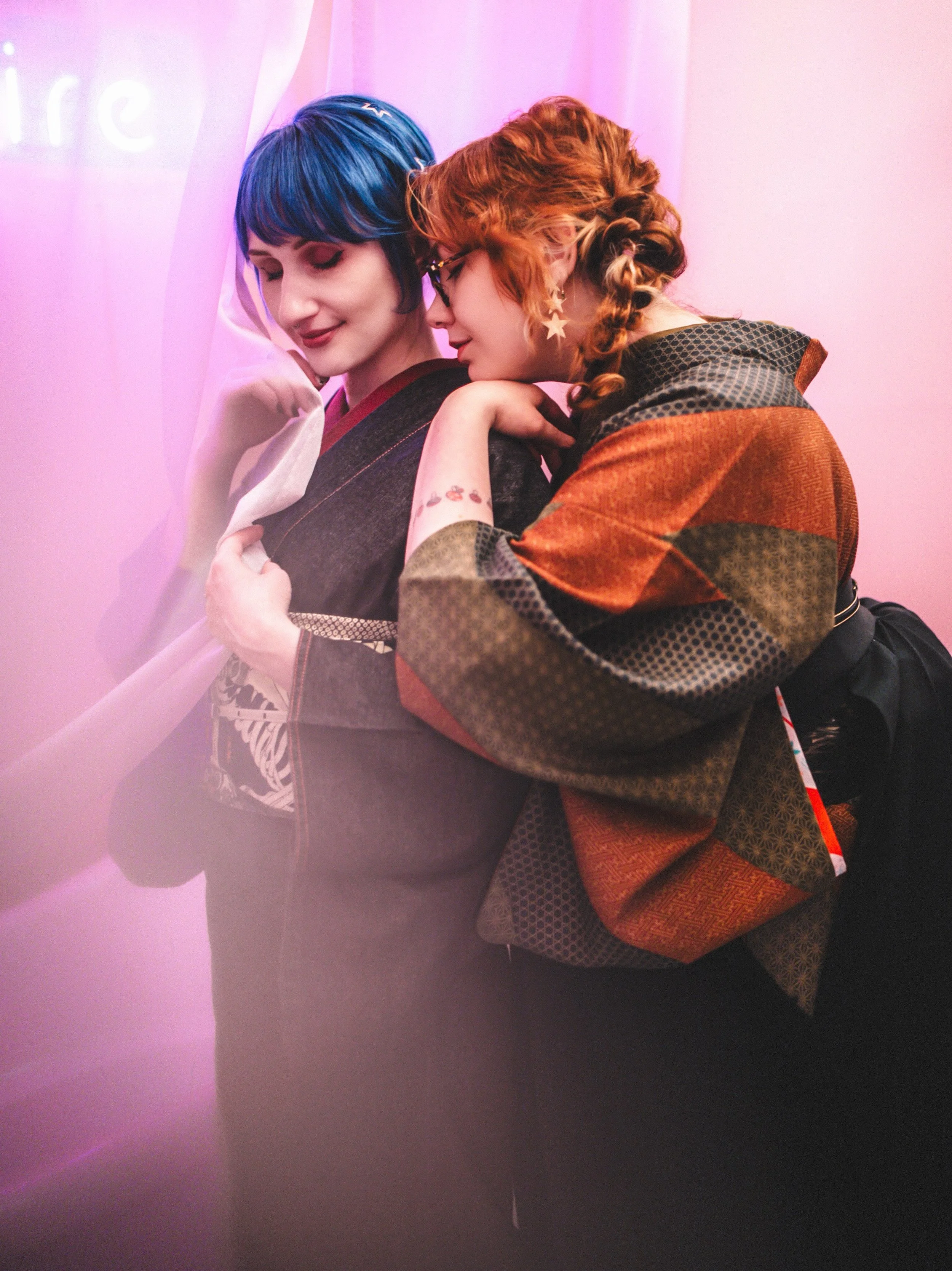 Kimono photoshoot for Natalie and Mox! 🪐 @nachtgiger @syucake 

It&rsquo;s been a while since I posted a shoot done at this location! This was our 2nd shoot with Natalie and Mox &mdash; we did more classic looks previously, so this time they wanted 