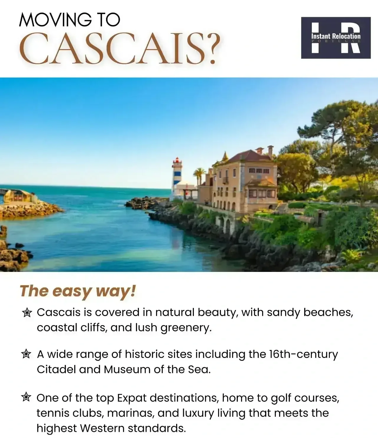 Moving to Cascais in 2026? - Instant Relocation Portugal