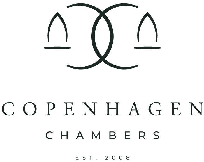 Logo for Copenhagen Chambers featuring a stylized emblem resembling candles or flames and the text 'Copenhagen Chambers Est. 2008'.