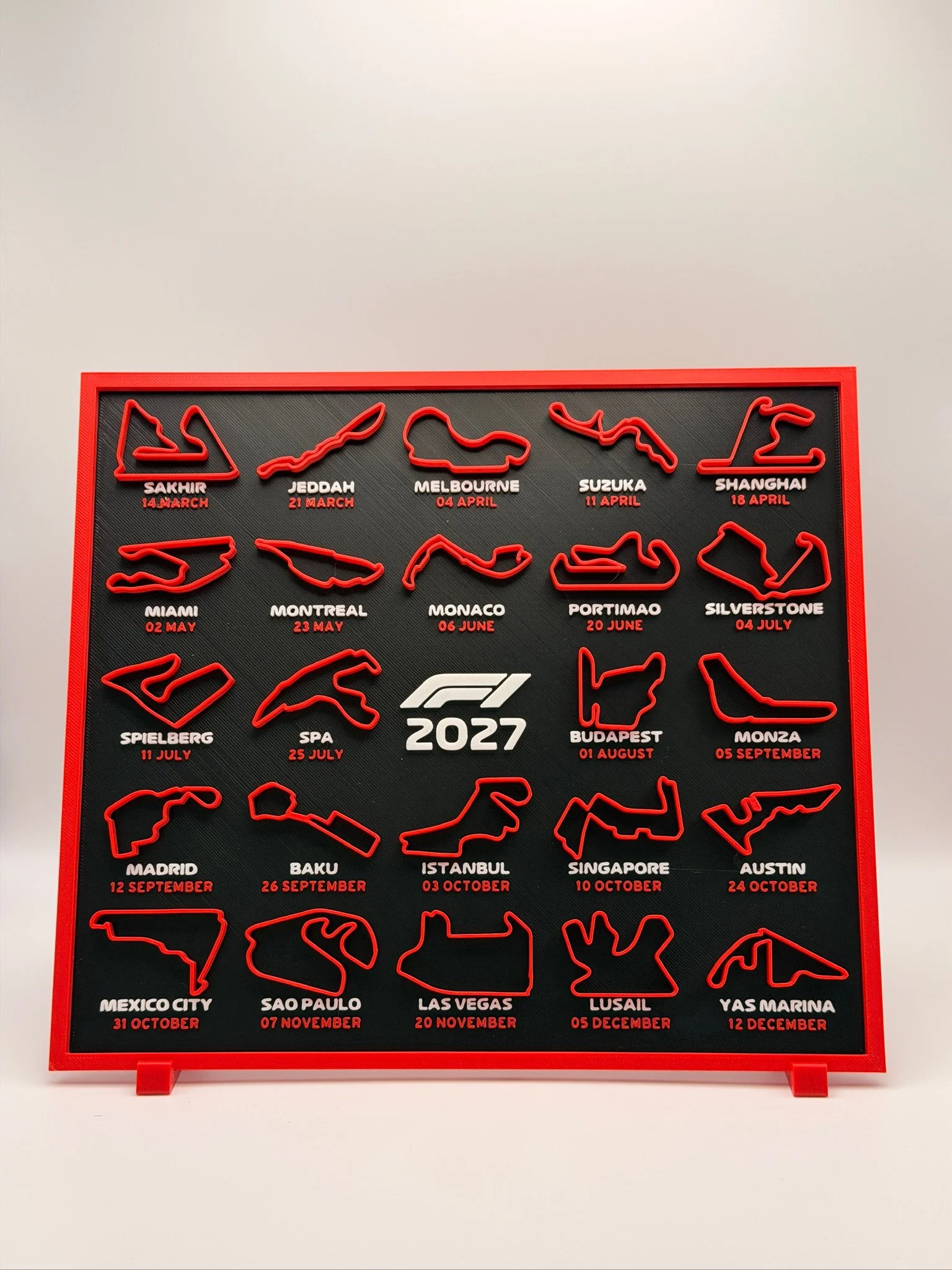2027 F1 Wall Calendar — Fox and Fold