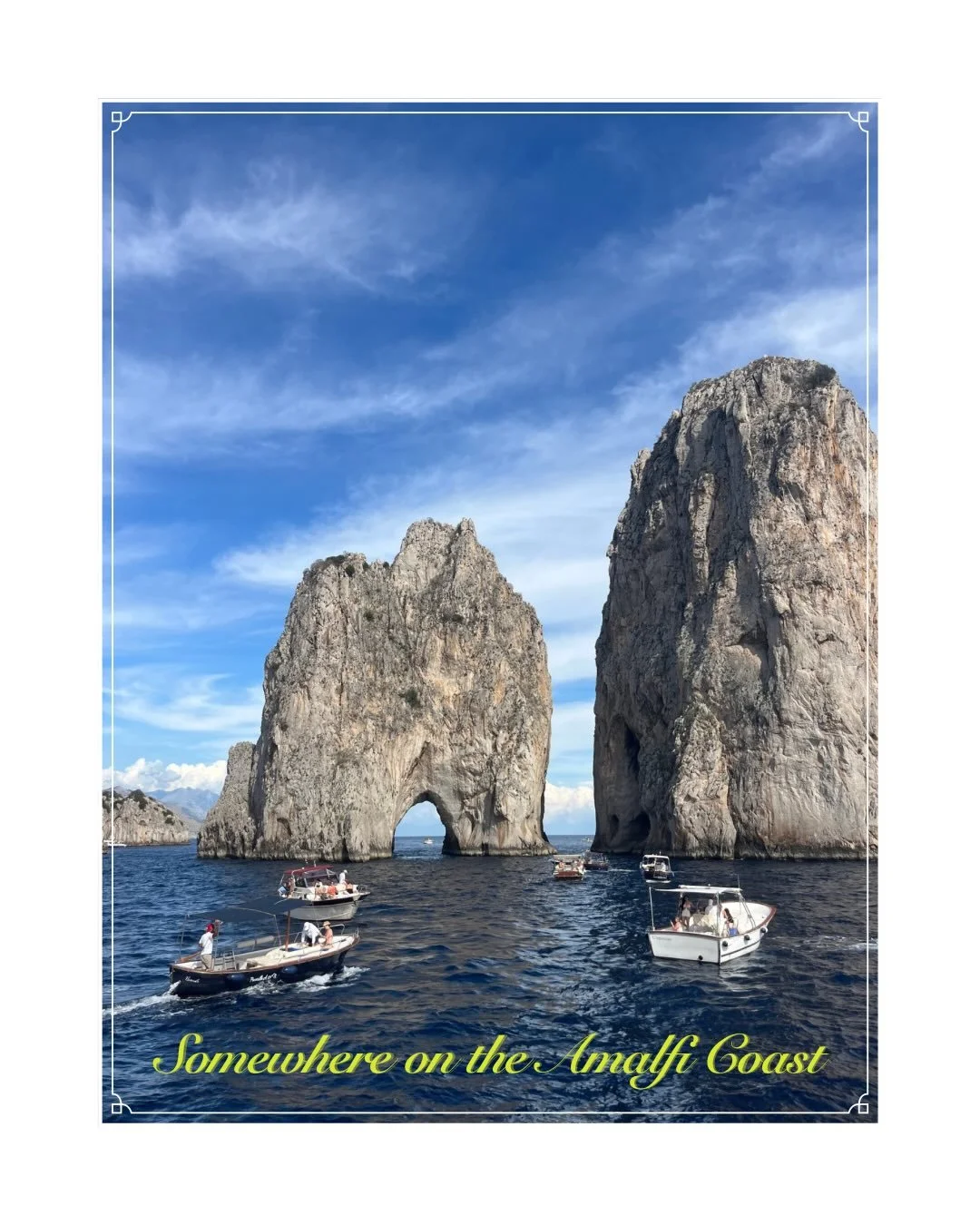 Ciao! It is time for my first postcard! Currently writing to you on the way back to Florence!
