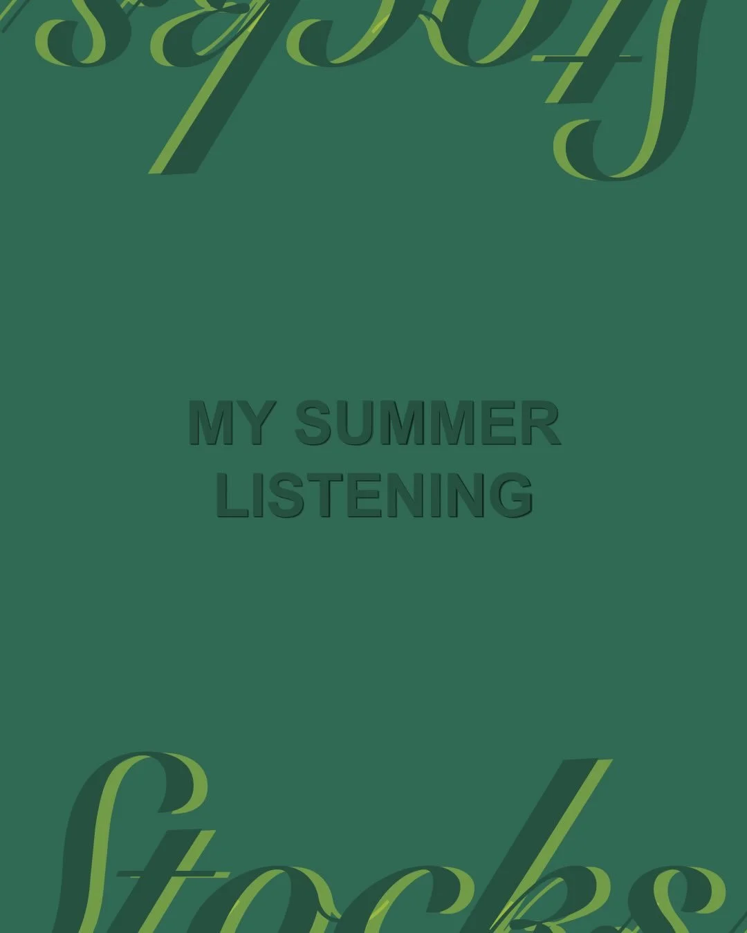 Summer is certainly not over, but Stocks is back. That calls for a what I&rsquo;ve been listening to! Listen to the playlist through the link in our bio!