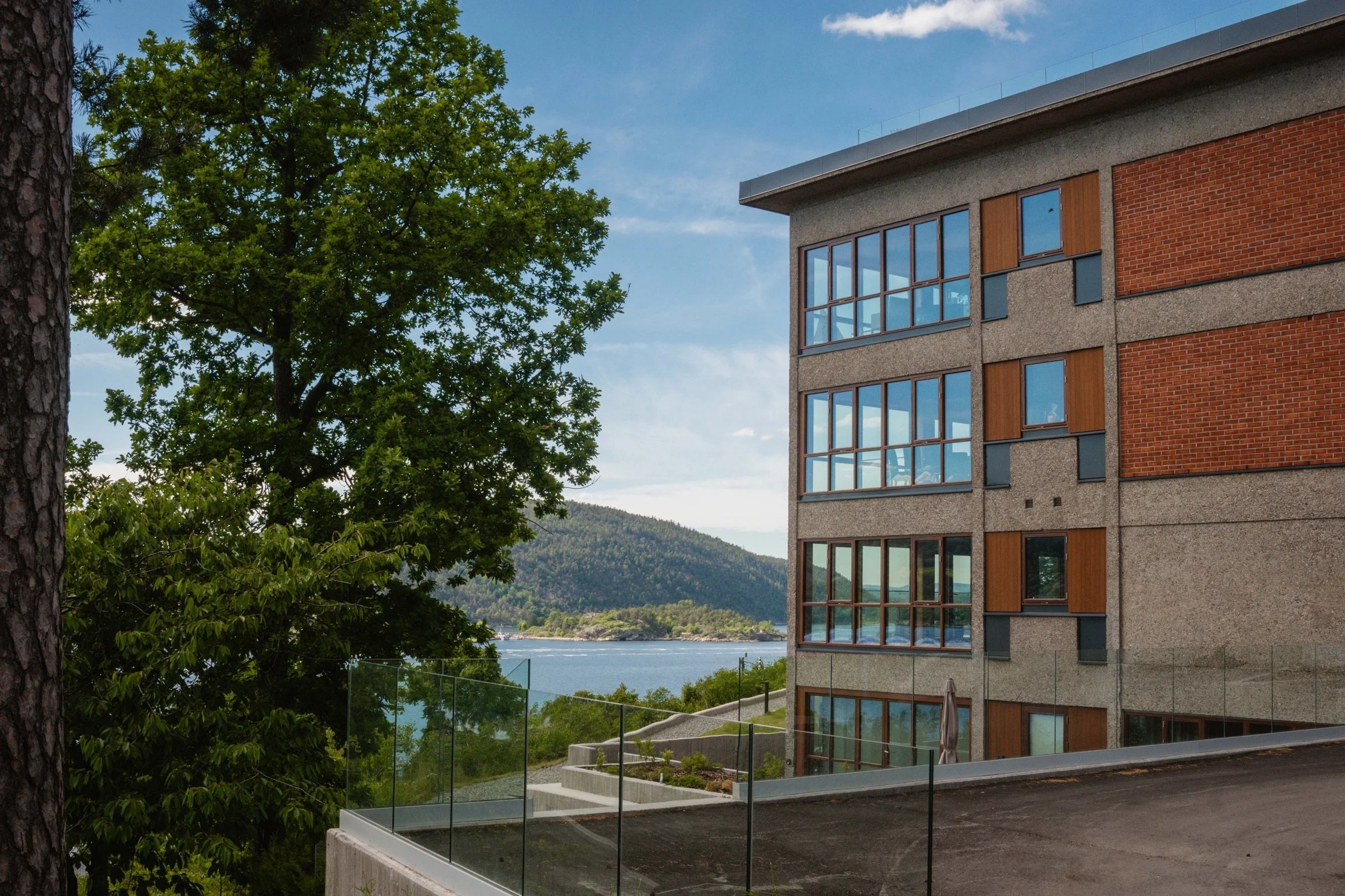 borhaven, arkitektur, transformasjon, tegl, førre vinduer, takterrasse, ACT, Alexandra Gjerlaugsen, utsikt, drøbak
