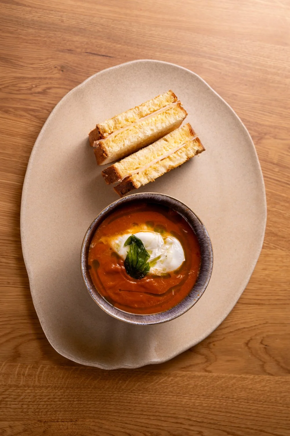 Tomato Soup + Bacon & Emmentaler Toast 50