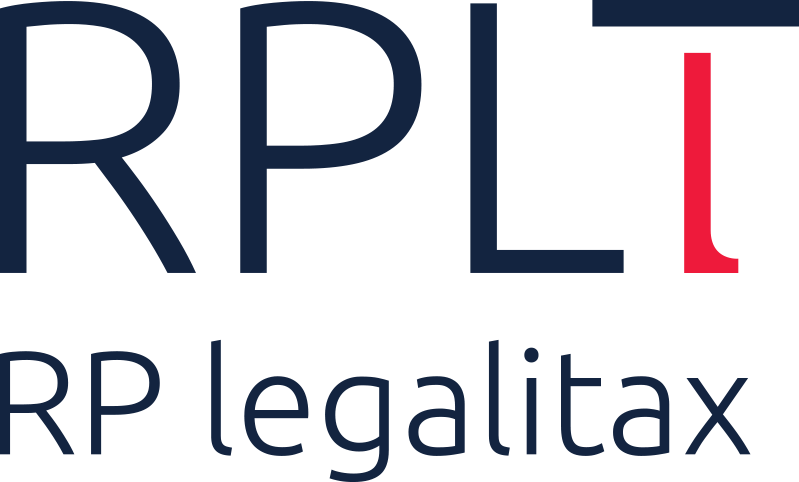 Logo with large letters R, P, L, and L, and smaller text reading 'RP legalitax' underneath.