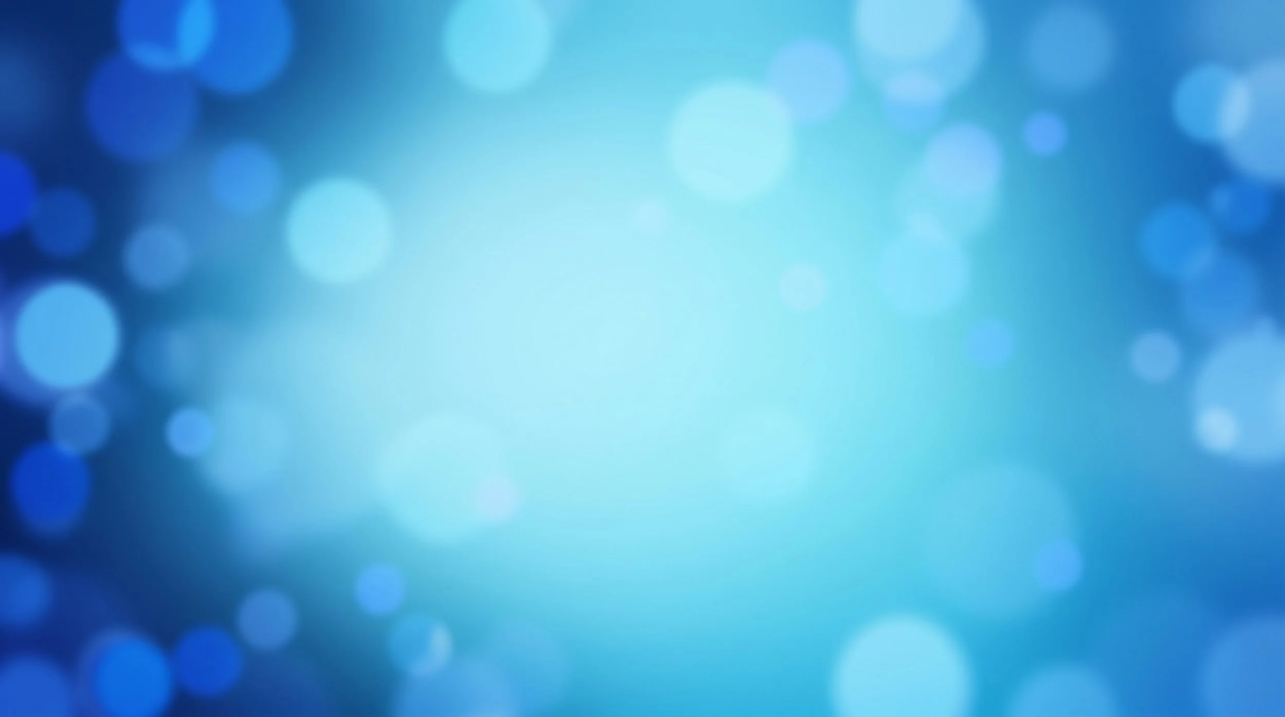 Blauer Hintergrund mit unscharfen Lichtern und Bokeh-Effekt.