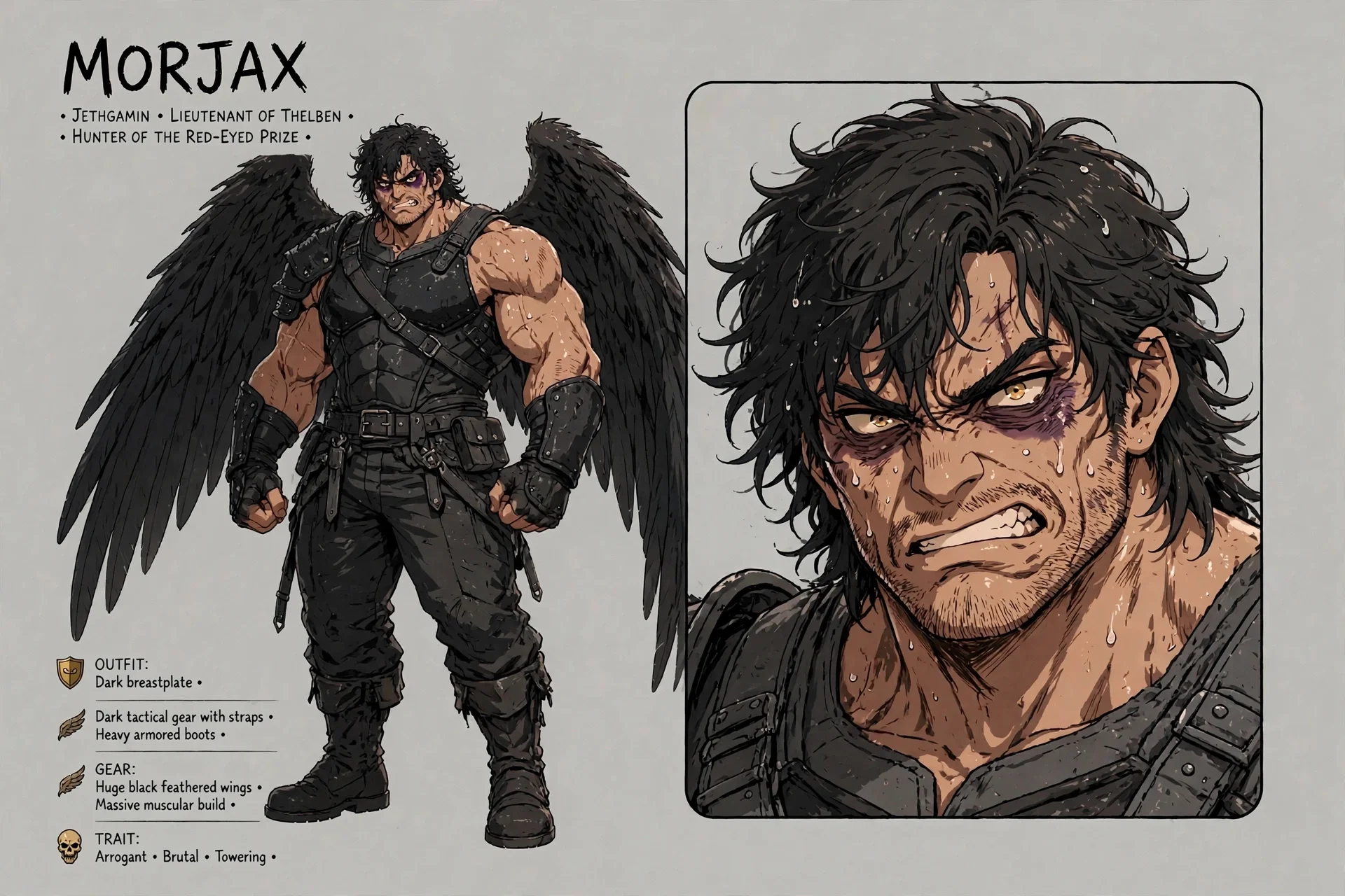 Morjax character sheet